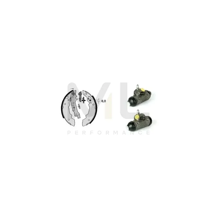 BREMBO STANDARD KIT H 68 012 Brake Shoe Set Ø 180mm