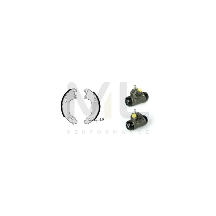 BREMBO STANDARD KIT H 68 025 Brake Shoe Set Ø 180mm