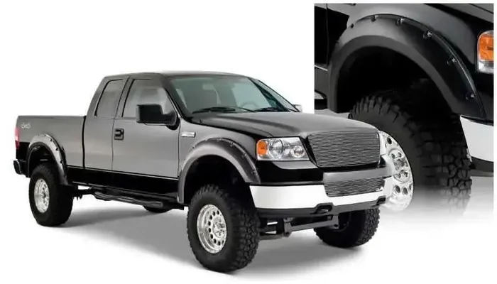 Bushwacker 04-08 Ford F-150 Styleside Pocket Style Flares 4pc 66.0/78.0/96.0in Bed – Black
