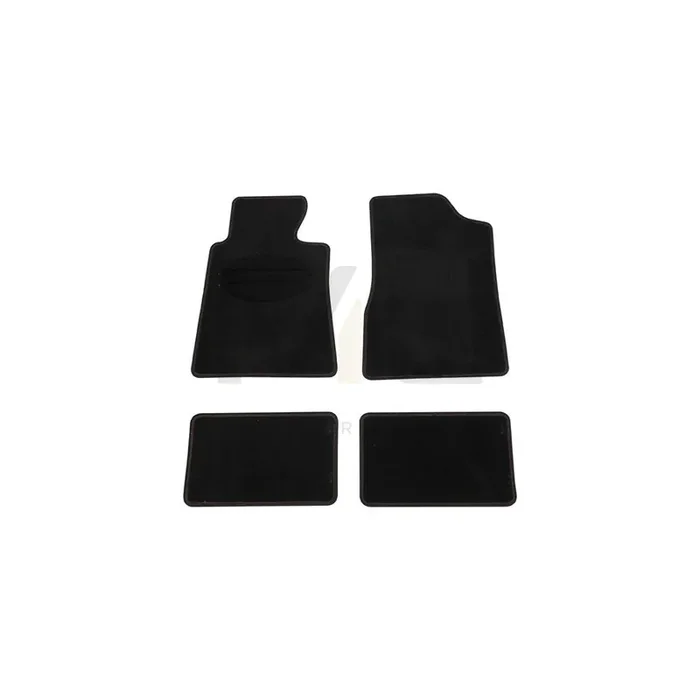CARPOINT 0320825 Floor mat set Polyester, PP (Polypropylene), Front and Rear, Quantity 4, Black
