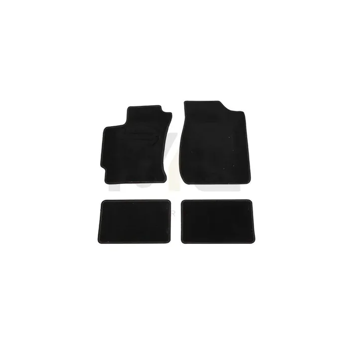 CARPOINT 0320831 Floor mat set Polyester, PP (Polypropylene), Front and Rear, Quantity 4, Black