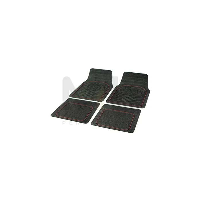 CARPOINT Contour 0314416 Floor mat set Elastomer, Front and Rear, Quantity 4, Black