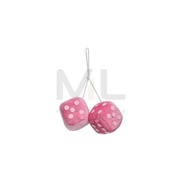 CARPOINT Fuzzy Dice 0510085 Car air freshener Light pink