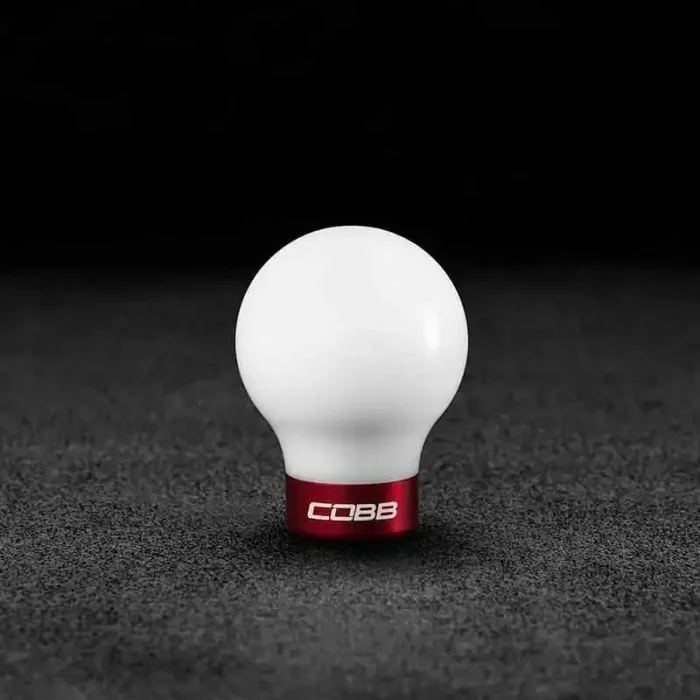 Cobb 07-10 MazdaSpeed3 Shift Knob – White Knob w/Race Red Base