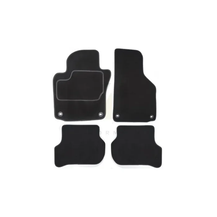 CUSTOPOL Tailored MER130C Floor mat set suitable for MERCEDES-BENZ C-Class Saloon (W204) Textile, Front and Rear, Quantity 4, Black