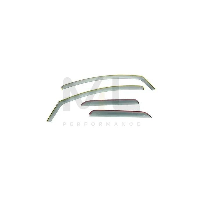 DGA 06407FR Wind deflectors for DACIA Duster II Arrow direction, Front, inner, Rear