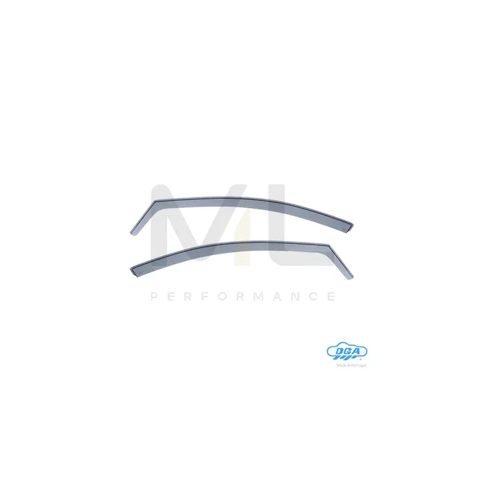 DGA 10024 Wind deflectors for HONDA CIVIC Arrow direction, Front, inner