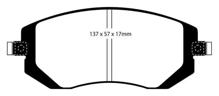 EBC 03-05 Subaru Impreza 2.0 Turbo WRX Bluestuff Front Brake Pads
