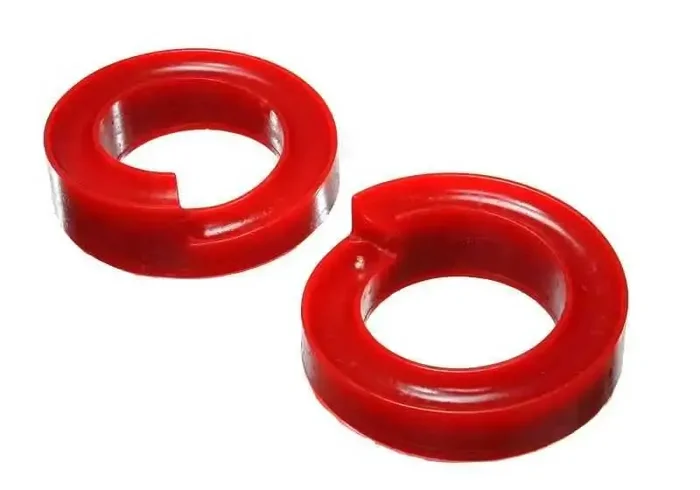 Energy Suspension 2005-07 Ford F-250/F-350 SD 2/4WD Front Coil Spring Isolator Set – Red