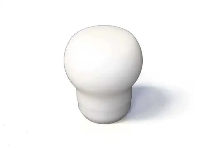 Fat Head Delrin Shift Knob (White) Universal 12×1.25