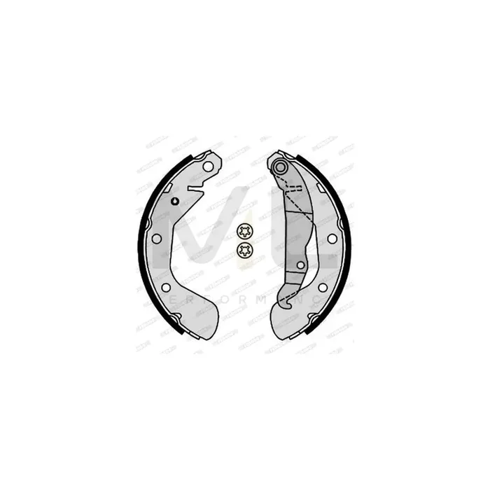 Ferodo FSB4185 Brake Shoe Set With Handbrake Lever, Premier