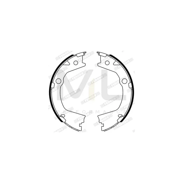 Ferodo FSB4318 Brake Shoe Set