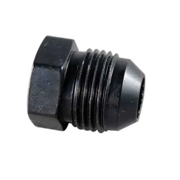 Fragola -12AN Aluminum Flare Plug – Black