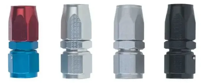 Fragola -8AN Straight Power Flow Hose End – Black