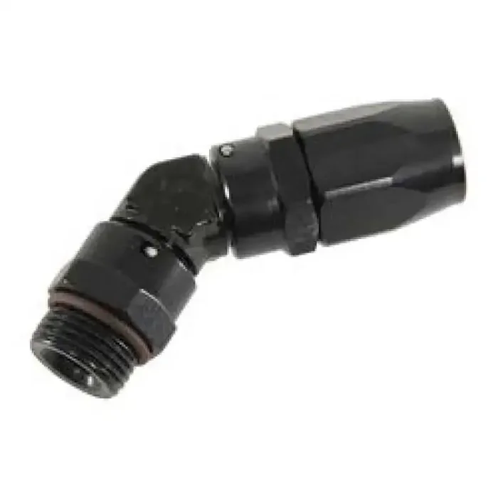 Fragola -8AN x 45 Degree x 3/4-16 (8) Hose End – Black