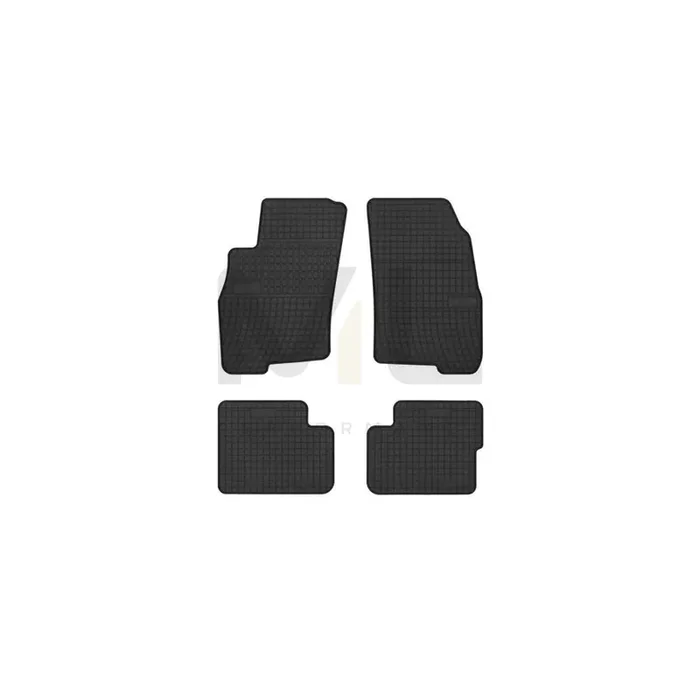 FROGUM 0912 Floor mat set Elastomer, Front and Rear, Quantity 4, Black
