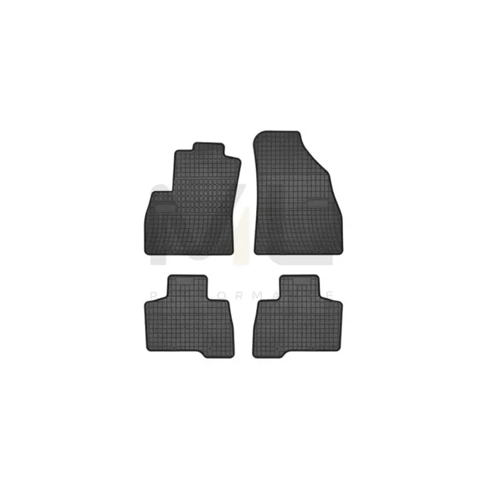 FROGUM Tailored 0637 Floor mat set Elastomer, Front and Rear, Quantity 4, Black, (LHD)