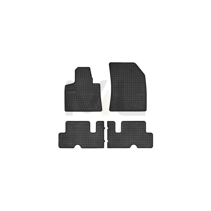 FROGUM Tailored 0648 Floor mat set for CITROEN C4 II Picasso Elastomer, Front and Rear, Quantity 4, Black, (LHD)