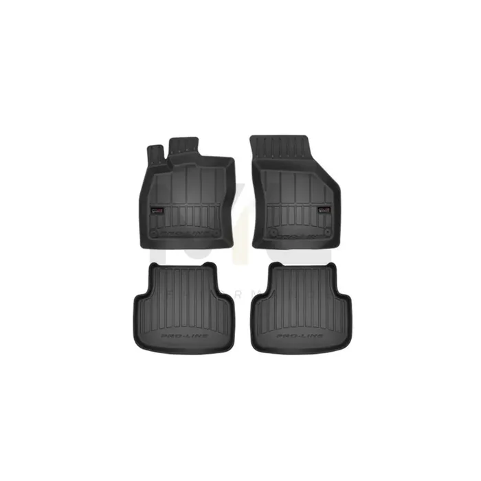 FROGUM Tailored 3D407015 Floor mat set for SKODA OCTAVIA Elastomer, Front and Rear, Quantity 4, Black, (LHD)