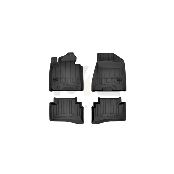 FROGUM Tailored 3D407138 Floor mat set Elastomer, Front and Rear, Quantity 4, Black, (LHD)