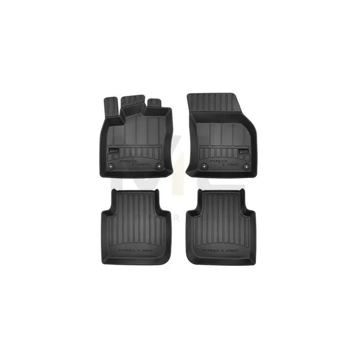 FROGUM Tailored 3D407275 Floor mat set Elastomer, Front and Rear, Quantity 4, Black, (LHD)