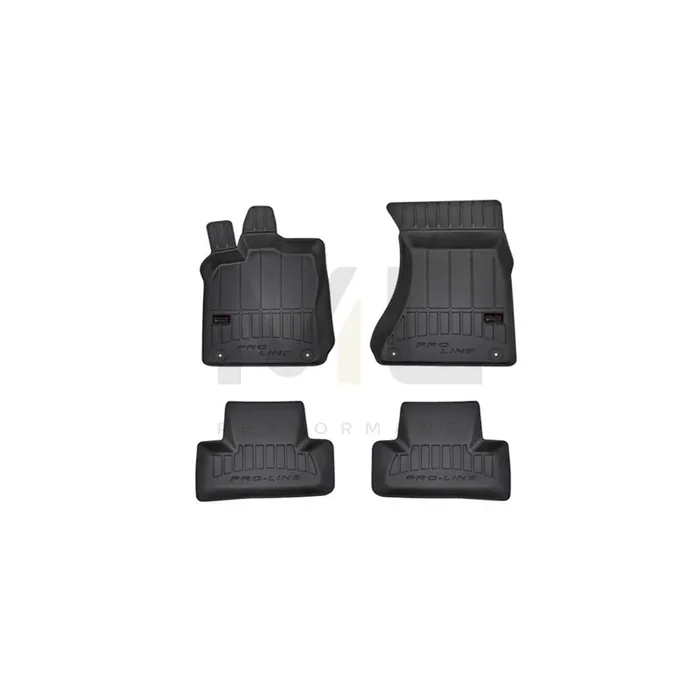 FROGUM Tailored 3D407336 Floor mat set for AUDI Q5 (8RB) Elastomer, Front and Rear, Quantity 4, Black, (LHD)