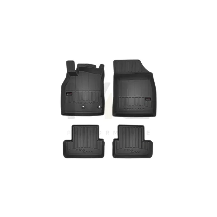 FROGUM Tailored 3D407381 Floor mat set for RENAULT MEGANE Elastomer, Front and Rear, Quantity 4, Black, (LHD)