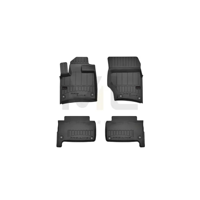 FROGUM Tailored 3D407442 Floor mat set for AUDI Q7 (4LB) Elastomer, Front and Rear, Quantity 4, Black, (LHD)