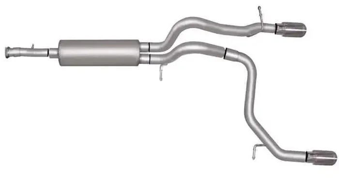 Gibson 07-10 Hummer H3 Base 3.7L 2.5in Cat-Back Dual Split Exhaust – Aluminized
