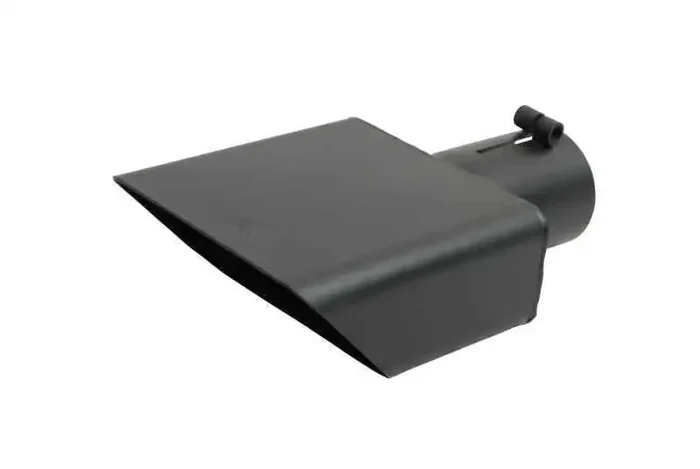 Gibson Rectangle Sport Tip – Center – 6×2.75in OD/2.5in Inlet/9.5in Length – Black Ceramic