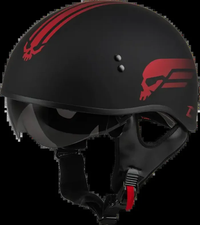 H16511325 Hh 65 Retribution Helmet Matte Black/Red Md
