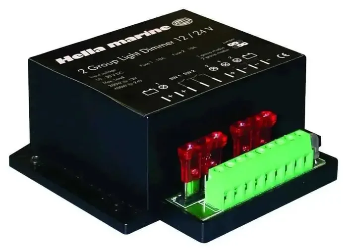 Hella Marine Application 2 Group Light Dimmer 12/24V – 8572 Dimmer