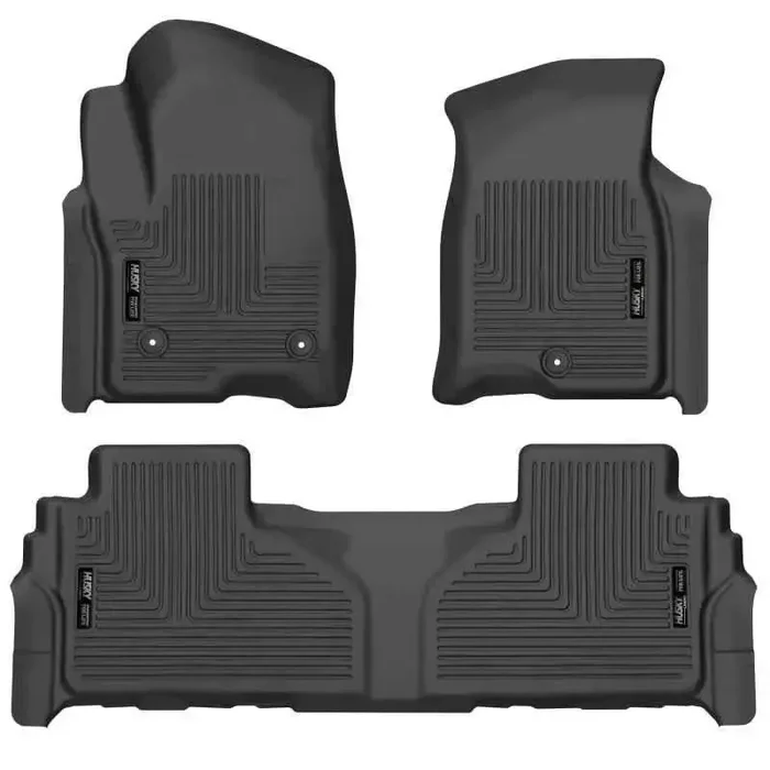 Husky Liners 2021 Suburban/Tahoe/Yukon/Yukon XL Weatherbeater Front & 2nd Seat Floor Liners – Black