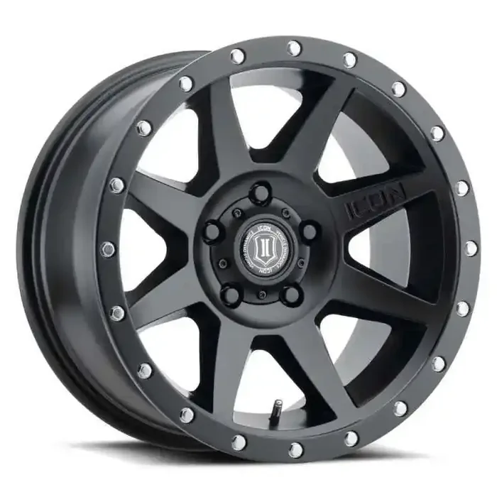 ICON Rebound 17×8.5 5×5.5 0mm Offset 4.75in BS Satin Black Wheel