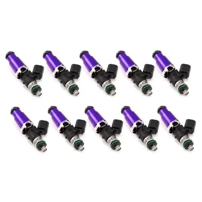 Injector Dynamics 1340cc Injectors – 60mm Length – 14mm Purple Top – 14mm Lower O-Ring (Set of 8)