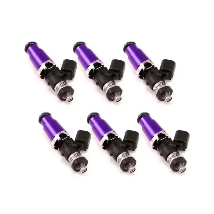 Injector Dynamics 1340cc Injectors – 60mm Length – 14mm Purple Top – Denso Lower Cushion (Set of 6)