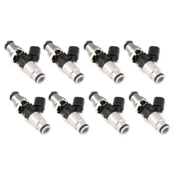 Injector Dynamics 1700cc Injector – 60mm Length – 14mm Grey Top – Silver Bottom Adapt (Set of 8)