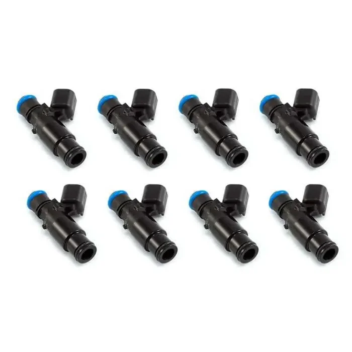 Injector Dynamics 2600-XDS Injectors – 48mm Length – 14mm Top – 14mm Bottom Adapter (Set of 8)