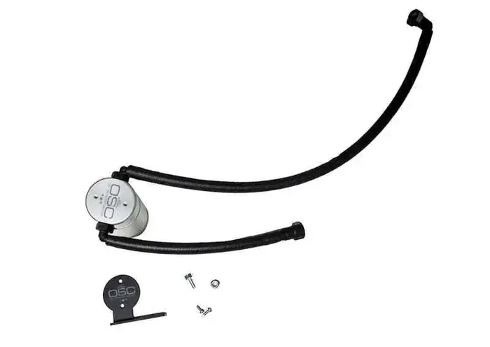 J&L 20-21 Chevrolet Corvette 6.2L LT2 Targa Top Passenger Side Oil Separator 3.0 – Clear Anodized