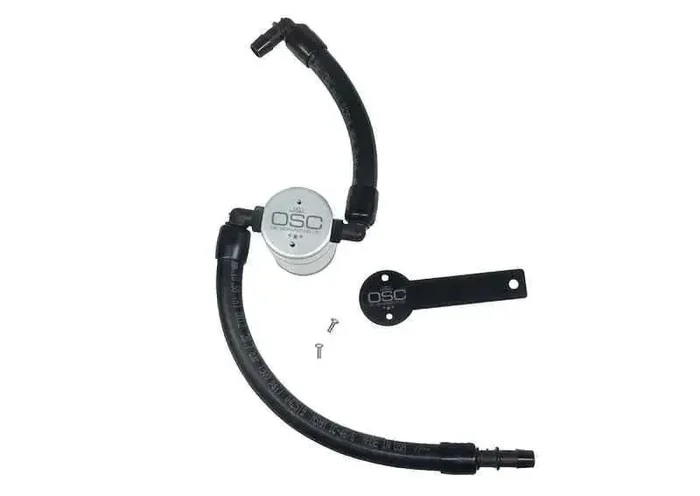 J&L 2019 Dodge Ram 1500 5.7L Oil Separator 3.0 Passenger Side – Clear Anodized