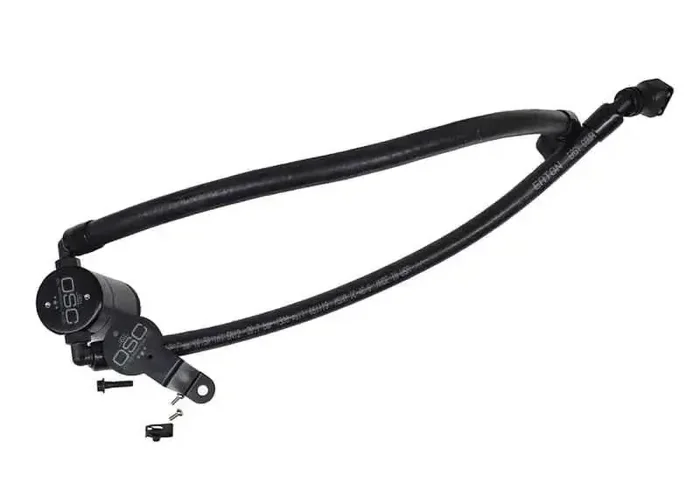 J&L 2020 Ford Explorer 3.0L EcoBoost Oil Separator 3.0 Passenger Side – Black Anodized