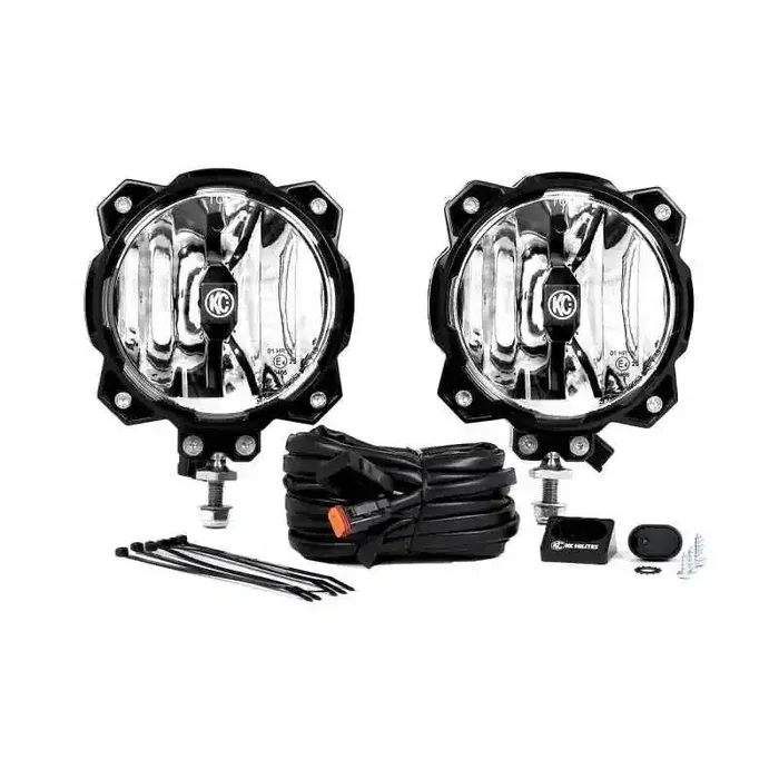 KC HiLiTES 6in. Pro6 Gravity LED Light 20w Single Mount Spot Beam (Pair Pack System)