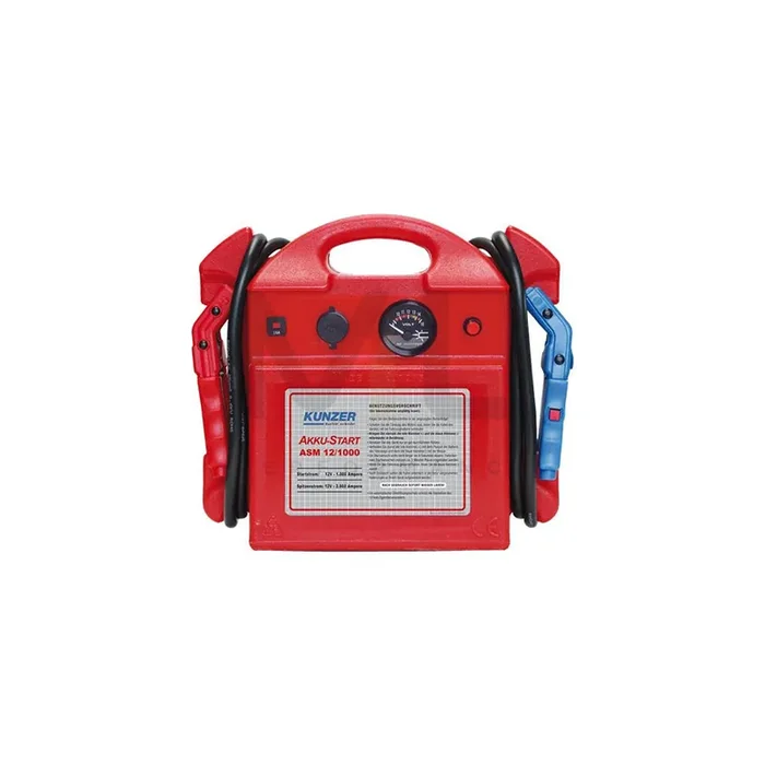KUNZER ASM 12/1000 Battery Charger with jump starter, 12V, 20Ah