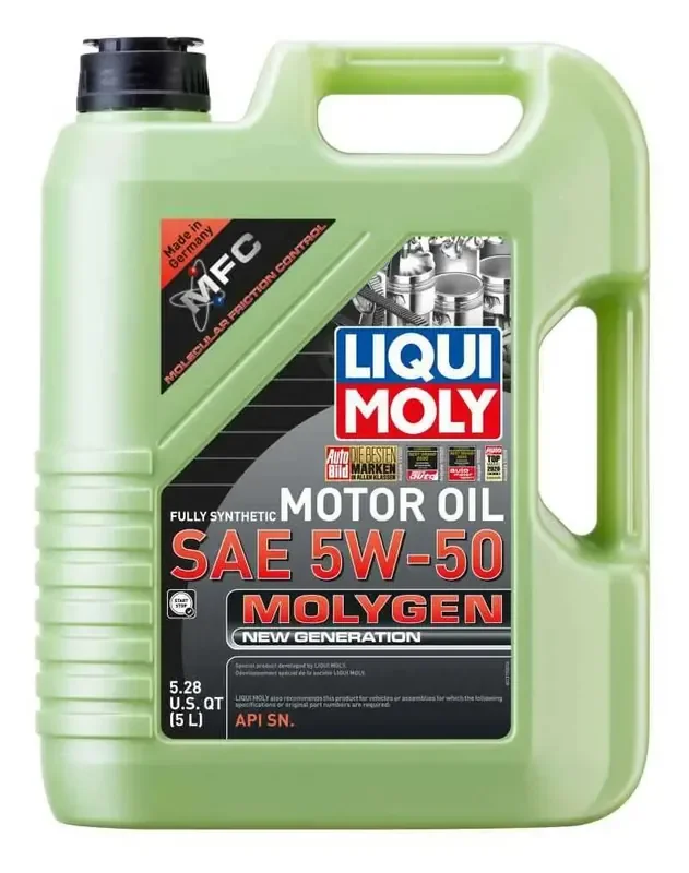 LIQUI MOLY 5L Molygen New Generation Motor Oil 5W50 – Case of 4
