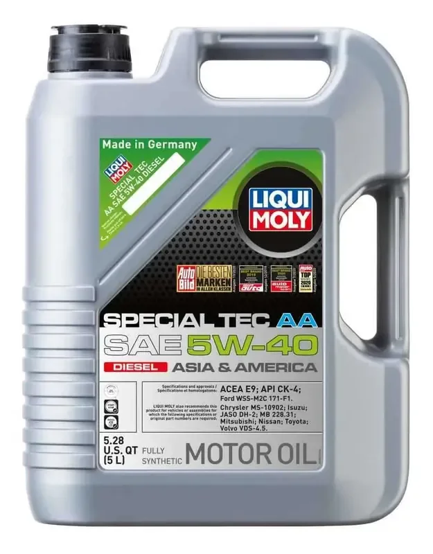 LIQUI MOLY 5L Special Tec AA Motor Oil 5W40 – Diesel – Case of 4