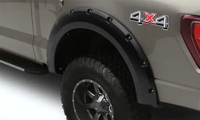 Lund 21-22 Ford F-150 RX-Rivet Style Textured Fender Flares – Black (2 Pc. Rear)