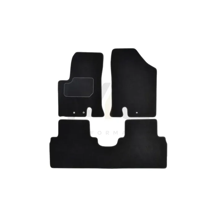 MAMMOOTH A041 KIA225 PRM 01 Floor mat set for KIA Venga (YN) Textile, Front and Rear, Quantity 3, Black