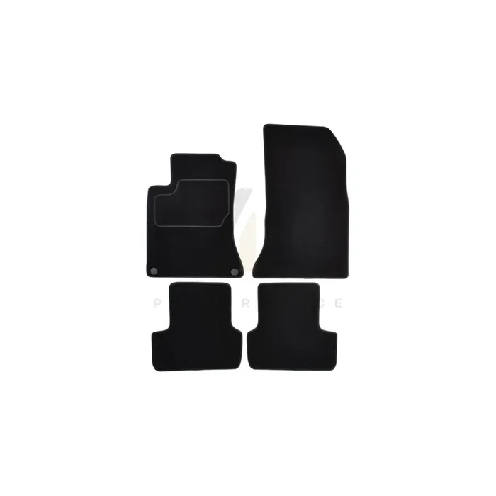 MAMMOOTH A041 MER40 PRM 01 Floor mat set suitable for MERCEDES-BENZ A-Class (W176) Textile, Front and Rear, Quantity 4, Black