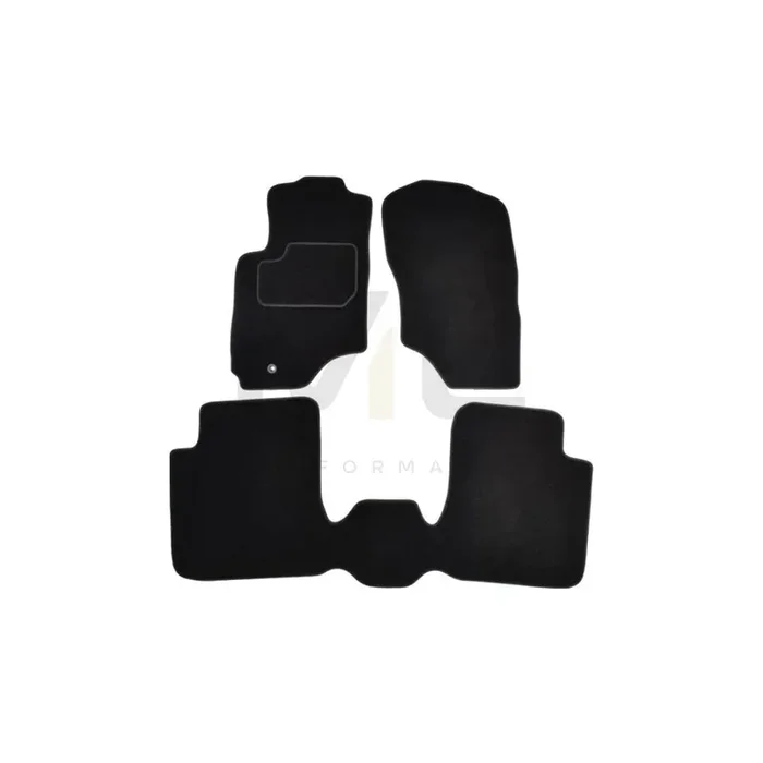 MAMMOOTH A041 MIT105 PRM 01 Floor mat set for MITSUBISHI Outlander I Off-Road (CU) Textile, Front and Rear, Quantity 3, Black