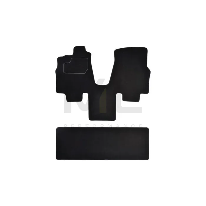 MAMMOOTH Tailored A041 KIA15 PRM 01 Floor mat set for KIA Sedona I (GQ) Textile, Front and Rear, Quantity 2, Black